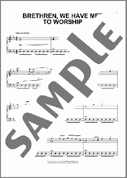 Brethren, We Have Met To Worship(George Atkins) 楽譜 ピアノ（ソロ） ダウンロード