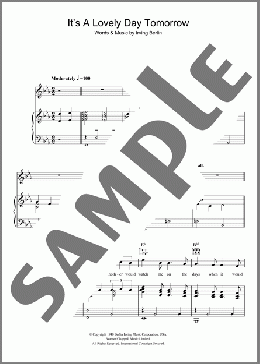 It's A Lovely Day Tomorrow(Irving Berlin) 楽譜 その他 ダウンロード