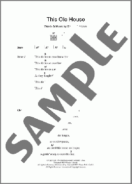 This Ole House(Shakin' Stevens) 楽譜 ギター（コード） ダウンロード
