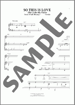 So This Is Love (from Cinderella)(Mack David) 楽譜 ピアノ & ボーカル ダウンロード