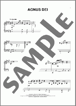Agnus Dei(Michael W. Smith) 楽譜 ピアノ（ソロ） ダウンロード