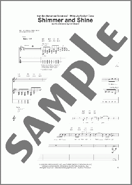 Shimmer And Shine(Ben Harper/Ben Harper and Relentless7) 楽譜 ギター（ソロ） ダウンロード
