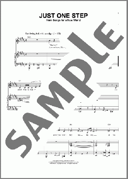 Just One Step (from Songs for a New World)(Jason Robert Brown/Songs For A New World (Musical)) 楽譜 ピアノ & ボーカル ダウンロード
