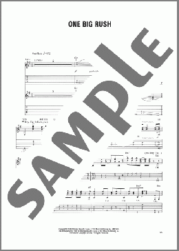 One Big Rush(Joe Satriani) 楽譜 ギター（ソロ） ダウンロード