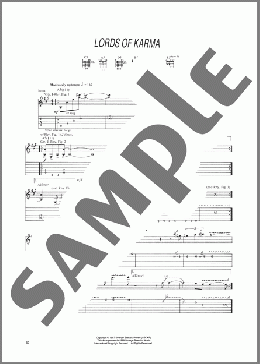 Lords Of Karma(Joe Satriani) 楽譜 ギター（ソロ） ダウンロード