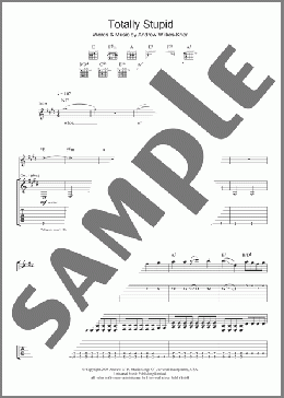 Totally Stupid(Andrew W.K.) 楽譜 ギター（ソロ） ダウンロード