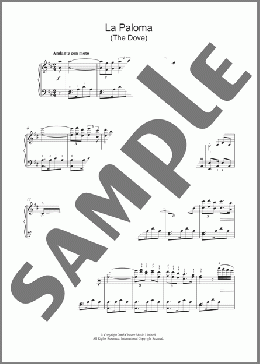 La Paloma(Sebastien Yradier) 楽譜 ピアノ（ソロ） ダウンロード