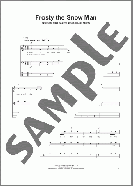 Frosty The Snow Man(Gene Autry) 楽譜 ベース ダウンロード