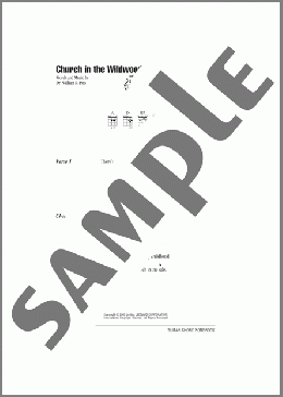 Church In The Wildwood(Dr. William S. Pitts) 楽譜 ギター（コード） ダウンロード