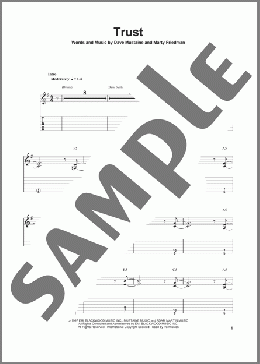 Trust(Megadeth) 楽譜 ギタースコア ダウンロード