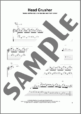 Head Crusher(Megadeth) 楽譜 ギタースコア ダウンロード