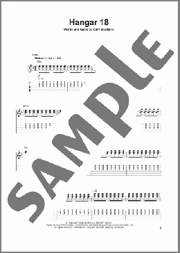 Hangar 18(Megadeth) 楽譜 ギタースコア ダウンロード