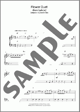 Flower Duet(Leo Delibes) 楽譜 ピアノ（ソロ） ダウンロード