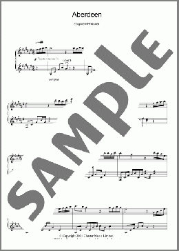 Aberdeen(Zbigniew Preisner) 楽譜 ピアノ（ソロ） ダウンロード