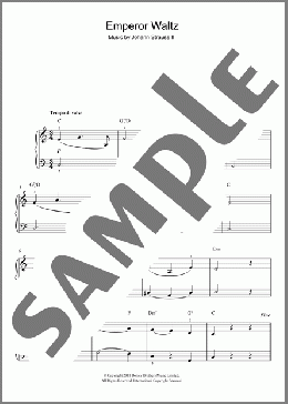 Emperor Waltz(Johann Strauss, Jr.) 楽譜 ピアノ（ソロ） ダウンロード