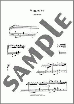Aragonaise(Jules Massenet) 楽譜 ピアノ（ソロ） ダウンロード