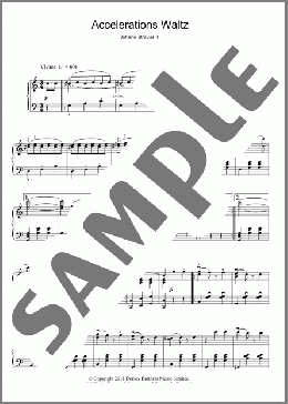 Accelerations Waltz, Op. 234(Johann Strauss, Jr.) 楽譜 ピアノ（ソロ） ダウンロード