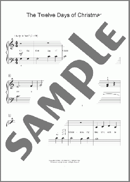 The Twelve Days Of Christmas(Mona Rejino/Traditional English Carol/Hal Leonard Student Piano Library) 楽譜 ピアノ（ソロ） ダウンロード