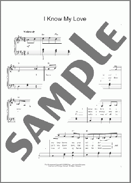 I Know My Love(Irish Folksong) 楽譜 ピアノ（ソロ） ダウンロード
