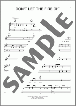 Don't Let The Fire Die(Steven Curtis Chapman) 楽譜 ピアノ & ボーカル & ギター ダウンロード