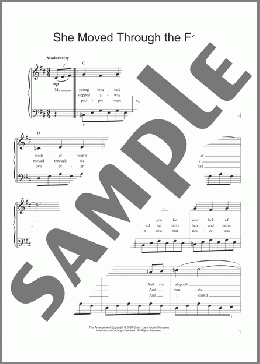 She Moved Thro' The Fair (She Moved Through The Fair)(Irish Folksong) 楽譜 ピアノ（ソロ） ダウンロード
