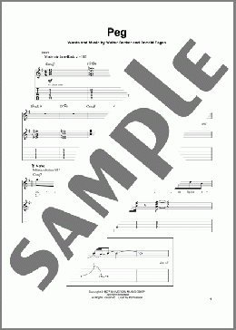 Peg(Steely Dan) 楽譜 ギタースコア ダウンロード