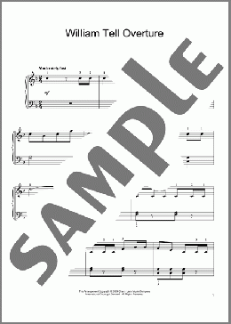 William Tell Overture(Gioacchino Rossini) 楽譜 ピアノ（ソロ） ダウンロード