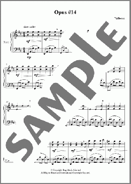 Opus 14(Dustin O'Halloran) 楽譜 ピアノ（ソロ） ダウンロード