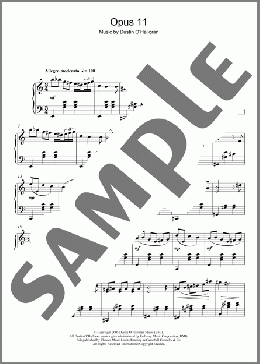 Opus 11(Dustin O'Halloran) 楽譜 ピアノ（ソロ） ダウンロード