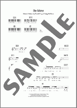 Be Mine(David Gray) 楽譜 ピアノ（歌詞 & コード） ダウンロード