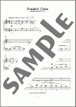 Sneakin' Cake(Mike Watts/Jennifer Watts) 楽譜 ピアノ（ソロ） ダウンロード