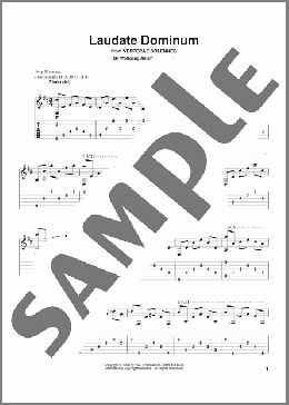 Laudate Dominum(Wolfgang Amadeus Mozart) 楽譜 ギター（その他） ダウンロード