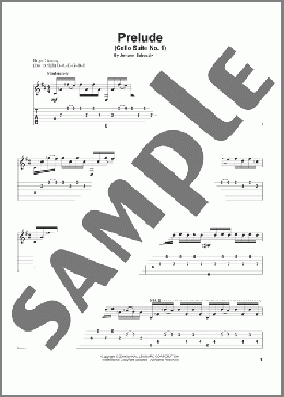 Prelude (Cello Suite No. 1)(Johann Sebastian Bach) 楽譜 ギター（その他） ダウンロード