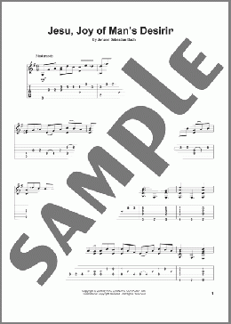 Jesu, Joy Of Man's Desiring(Johann Sebastian Bach) 楽譜 ギター（その他） ダウンロード