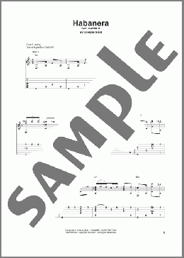 Habanera(Georges Bizet) 楽譜 ギター（その他） ダウンロード