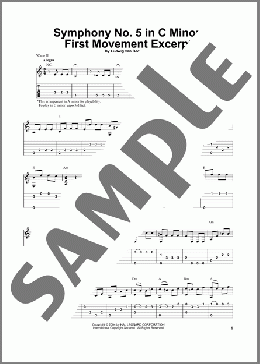 Symphony No. 5 In C Minor, First Movement Excerpt(Ludwig Van Beethoven) 楽譜 ギター（その他） ダウンロード