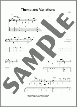 Theme And Variations(Mauro Giuliani) 楽譜 ギター（その他） ダウンロード