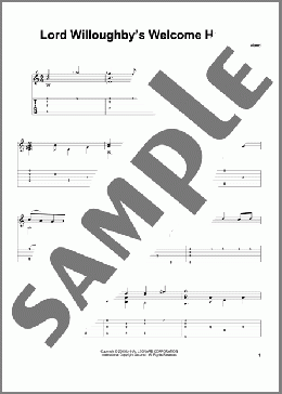 Lord Willoughby's Welcome Home(John Dowland) 楽譜 ギター（その他） ダウンロード