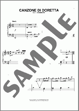 Canzone di Doretta(Giacomo Puccini) 楽譜 ピアノ（ソロ） ダウンロード