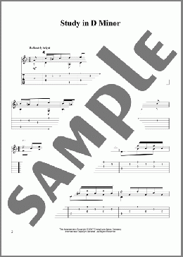Study In D Minor(Matteo Carcassi) 楽譜 ギター（その他） ダウンロード