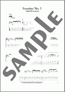 Sonatina in G, Op.36 #5(Muzio Clementi) 楽譜 ギター（その他） ダウンロード