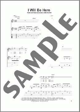 I Will Be Here(Steven Curtis Chapman) 楽譜 ギター（その他） ダウンロード