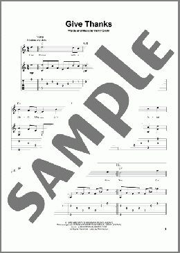 Give Thanks(Henry Smith) 楽譜 ギター（その他） ダウンロード