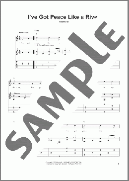 I've Got Peace Like A River(Traditional) 楽譜 ギター（その他） ダウンロード