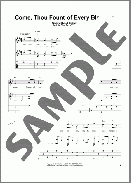 Come, Thou Fount Of Every Blessing(Robert Robinson) 楽譜 ギター（その他） ダウンロード
