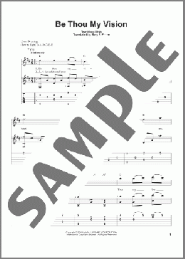 Be Thou My Vision(Mary E. Byrne) 楽譜 ギター（その他） ダウンロード