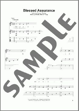 Blessed Assurance(Fanny J. Crosby) 楽譜 ギター（その他） ダウンロード