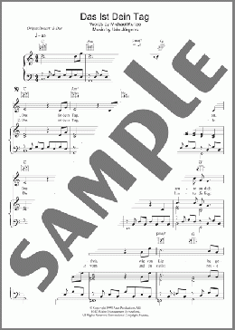 Das Ist Dein Tag(Udo Jurgens) 楽譜 その他 ダウンロード