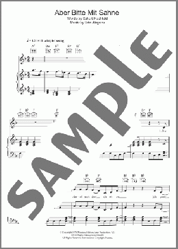 Aber Bitte Mit Sahne(Udo Jurgens) 楽譜 その他 ダウンロード