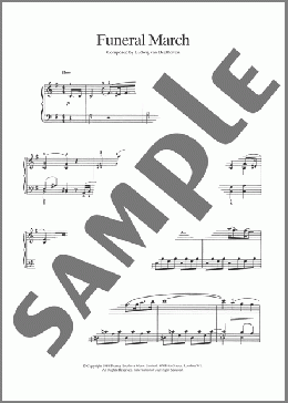 Funeral March(Ludwig Van Beethoven) 楽譜 ピアノ（ソロ） ダウンロード